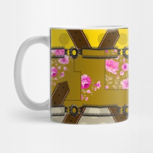 Colorful cute flowers with belts Mug